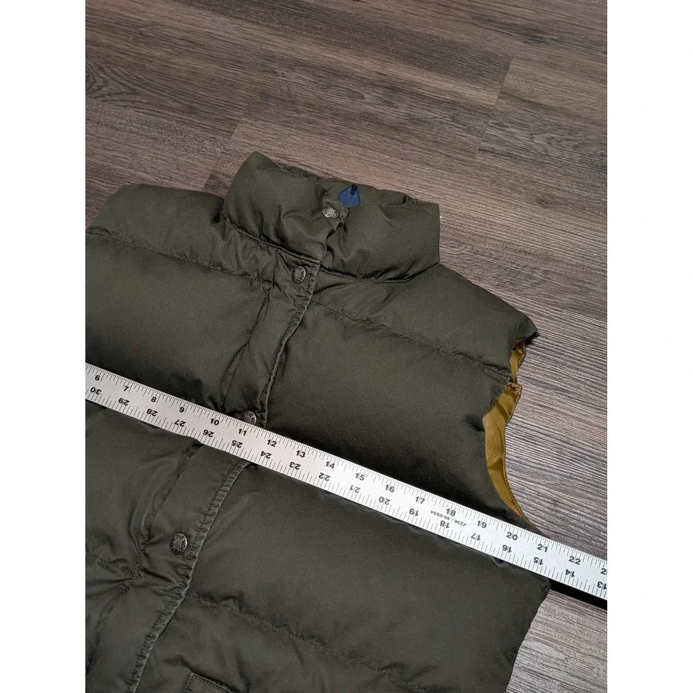 The North Face Mens A8ZH Olive Green Cotton Goose Down Puffer‎ Vest Large F13